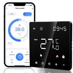 WiFi TUYA Heizungsthermostat Thermostat Elektroheizung Raumthermostat 16A LCD