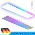 LED Panel Deckenleuchte Dimmbar RGB 100x25 24W Backlight Tageslichtlampe Büro