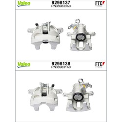 2X FTE BREMSSATTEL BREMSZANGE HINTEN LINKS+RECHTS passend für VW TRANSPORTER