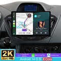 2K 13.1" 4+64GB Android14 CarPlay Radio GPS DAB Für Ford Transit Tourneo Custom