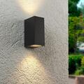 Außenleuchte UP&DOWN Light eckig für GU10 IP54 anthrazit Außenwandleuchte LED