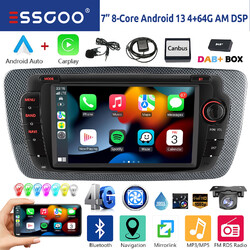 Für Seat Ibiza IV 6J 09-13 DAB+ 4+64G Android 13 Carplay Autoradio GPS RDS AM FM