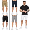 Herren Uni Shorts Enzo Freizeit Baumwolle Stretch Sommer Slim Fit Halb Hose