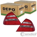 2x DEPO RÜCKLEUCHTEN SATZ WEIß ÄUSSERER TEIL passend für MERCEDES-BENZ E-KLASSE