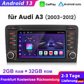 Für Audi A3 S3 RS3 8P 7" Carplay Android13 Autoradio GPS Navi WIFI BT DAB+ 2+32G
