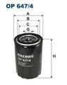 FILTRON OP 647/4 Ölfilter Anschraubfilter für FORD Cargo für MASERATI Indy Coupe