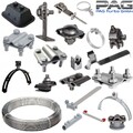 ✅ Blitzschutz Blitzableiter Zubehör Leitungshalter Aluminium Draht Runddraht 8mm