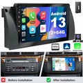 Für BMW 5er E39 X5 E53 E38 DAB+ Android 14 64G Autoradio Carplay GPS WIFI FM KAM