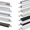 LED Aluprofil 2m 1m Aluminium Profil Alu Leiste Schiene LED Stripes schwarz weiß