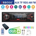 DAB+ integriert 1 DIN Autoradio RDS AM FM Bluetooth Freisprech 2x USB SD AUX IN