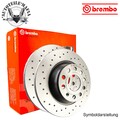 BREMBO XTRA Bremsscheibe Bremsscheiben Hinten für OPEL 08.7627.1X NEU