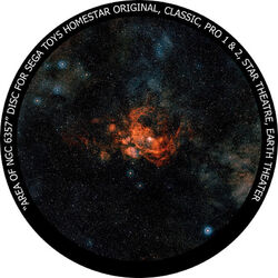 Redmark Dia für das Sega Homestar Planetarium NGC 6357