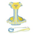 No-Pull Hundegeschirr mit 1,4m Leine, verstellbar, reflektierend, L, gelb