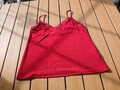 Trägertop H&M, rot mit Spitze Gr. M  Top Shirt 