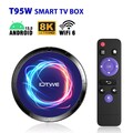 Android 13.0 Smart TV BOX 8K HD 4+64GB Quad Core WIFI Media Player T95IOTWE 2023