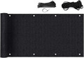 Sekey Balkon Sichtschutz Balkonabdeckung HDPE 220 G/M², 90X600Cm, Leicht Transpa