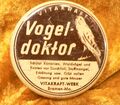 VOGEL - DOKTOR, VITAKRAFT - BREMEN - um 1955: Kleine Blechdose - Futterergänzung