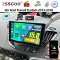 DAB Für Ford Transit Custom 2013-2018 Autoradio 4+64G CarPlay Android 15 Navi BT