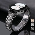 Bling Edelstahl Metall Armband für Samsung Huawei Amazfit Garmin SmartWatch 22mm