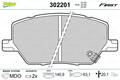 VALEO 302201 Bremsbelagsatz, Scheibenbremse für FIAT,JEEP