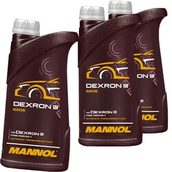 3x1 L MANNOL ATF DEXRON III ATF ÖL AUTOMATIKGETRIEBEÖL passend für MB 236.1