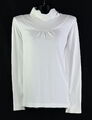 Langarmshirt Gr. XL Weiß Damen Basic-Shirt Bluse Oberteil RPW