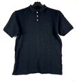 FILA Polo Shirt Herren Kurzärmelig Polohemd Regular Fit Schwarz Größe XL