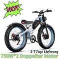 26 Zoll E-Mountainbike,Fat Tyre E-bike 1500W Motor 48V20Ah Samsung Akku  DUOTTS