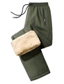 Jogginghose Herren Baumwolle Thermo Gefüttert Winterhose Fleece Warme Sweatpa...