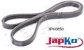 JAPKO 3PK850 Keilrippenriemen Keilriemen für Toyota 
