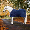 Horseware Ireland 130 (6'0) Navy HW Print / Burgandy & White Abschwitzdecke