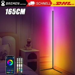 LED Stehleuchte Bunt Eckleuchte Stehlampe Dimmbar Farbwechsel Mit Fernbedienung
