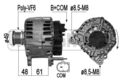 ERA Lichtmaschine Generator 140A 14V für VW Passat Variant 2.0 TDI 1.6