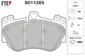 FTE Bremsbelagsatz Scheibenbremse 9011365 für PORSCHE CAYENNE 9PA TDI GTS Turbo