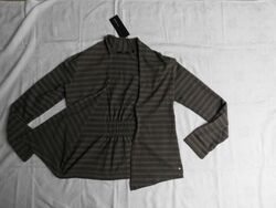 Cardigan Zero  Gr. 38  Strickjacke grau- braun Neu gestreift Herbsmode