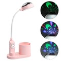 Schreibtischlampe LED Kinder Tischlampe Dimmbar Nachttischlampe mit Projektion