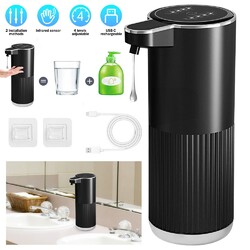 380ml Seifenspender mit Sensor, Automatischer Seifenspender, USB Wiederaufladbar