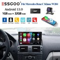 Carplay 1+32G Autoradio DAB+ Android 13 GPS KAM Für Mercedes Benz C-Klasse W204