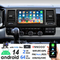 DAB+ Für VW T6 Transporter Multivan 2+64GB Android 14 CarPlay Autoradio GPS Navi