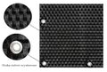 Rattan Art Polyrattan Balkonsichtschutz mit Metallösen - Schwarz 0,9m x 3m 