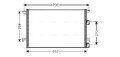AVA QUALITY COOLING SBA5060 Kondensator, Klimaanlage für CADILLAC,SAAB