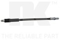 Bremsschlauch NK 852527 für ESCORT FIESTA FORD 3 GAA 1 GFBT Turnier AWA WFVT AVA
