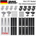 Solarpanel Alu Halterung Schiene Trapezblech Flachdach PV Befestigungsschiene G1