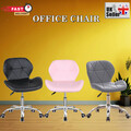 Gepolsterter verstellbarer PU Kunstleder Stuhl drehbar Büro Zuhause Schreibtisch Stuhl 360° UK