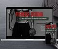 Fertige schnelle Webseite Landingpage Website Visitenkarte Fitness Studio Sport