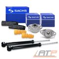 2x STOßDÄMPFER +SACHS DOMLAGER +SACHS PROTECTION-KIT HINTEN FÜR AUDI A1 VW POLO
