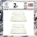 2x ORIGINAL® Champion CCF0154 Filter, Innenraumluft für Nissan Np300 Navara