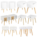 Nachttisch 2er Set Beistelltisch Nachtkommode Nachtschrank Sofatisch Holz #2076