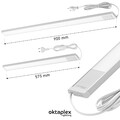 LED Unterbauleuchte Küchenlampe Unterschrankleuchte Lichtleiste Flach Warmweiß