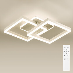 LED Design Deckenleuchte Dimmbar Deckenlampe Wohnzimmer Flur mit Fernbedienung